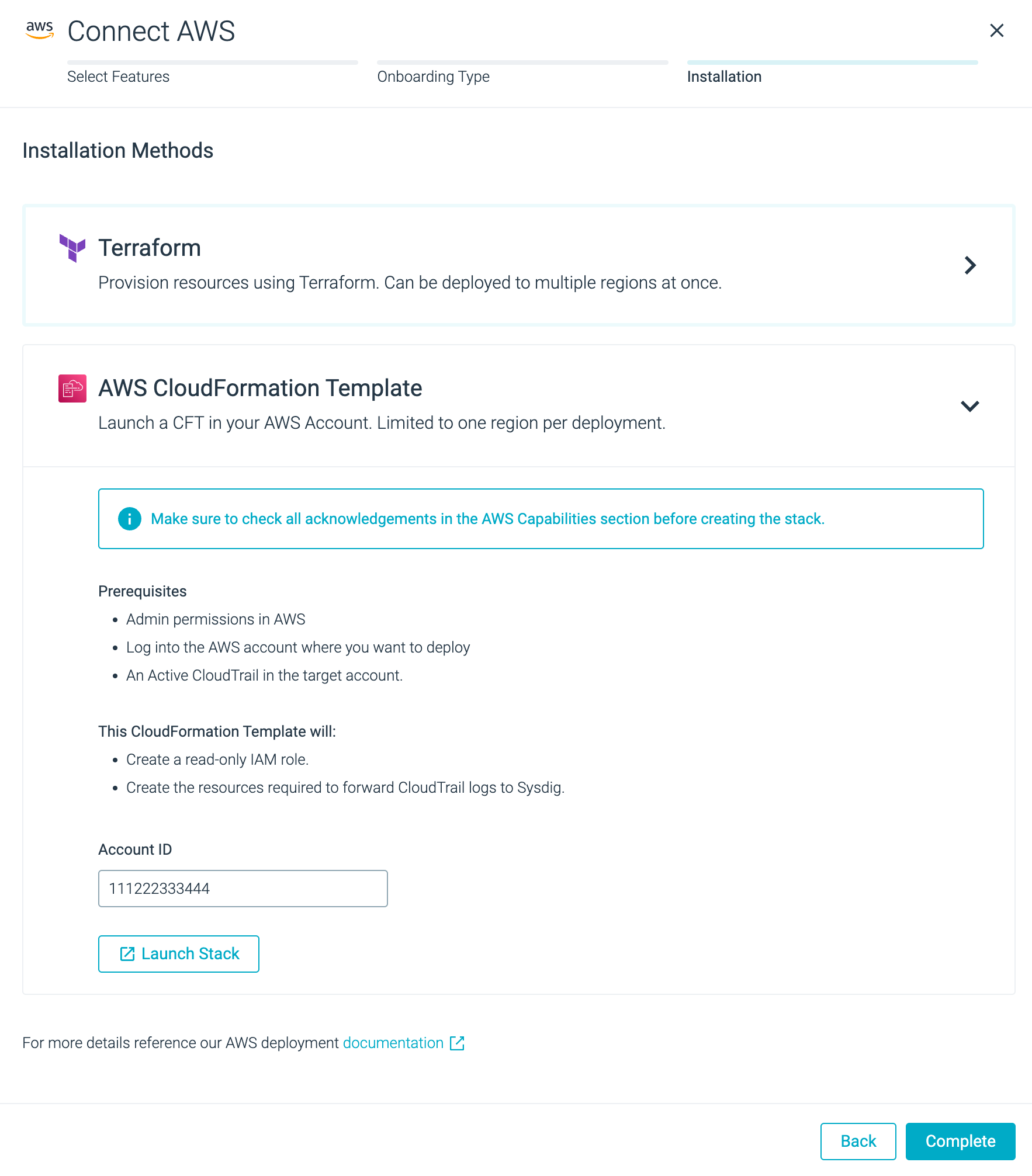 Install with Terraform